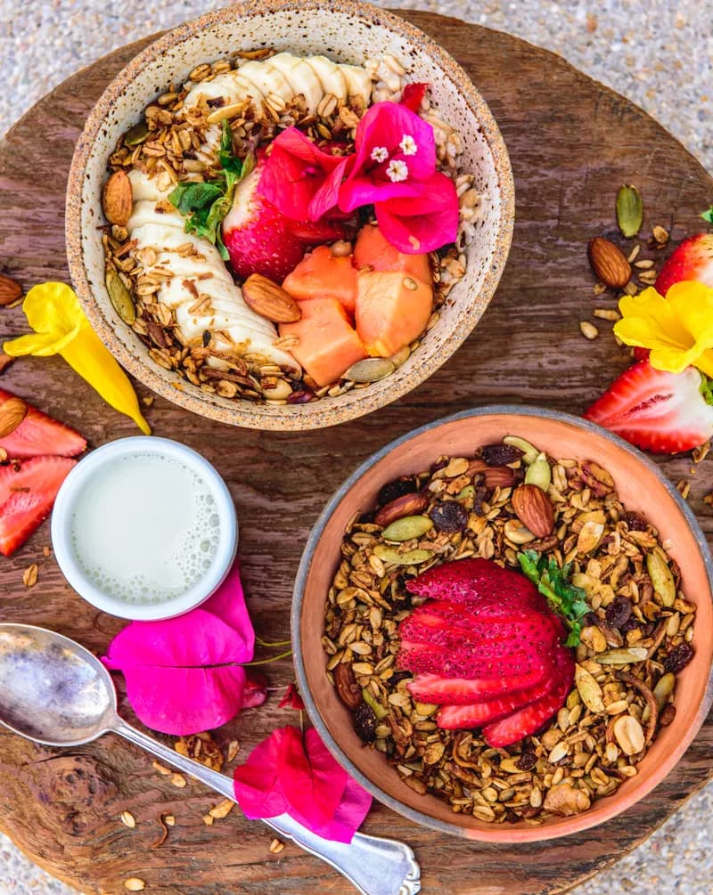 Farm-to-table meal beautifully plated with seasonal ingredients
